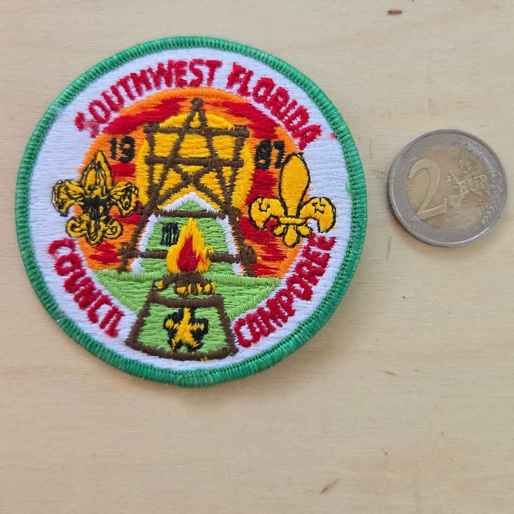 VTG BSA Camporee Patch 1981 Southwest Florida Council Boy Scouts Of America EUC